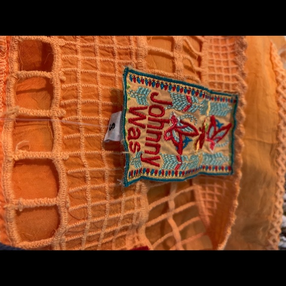 Johnny Was Rayon Square Eyelet Tank Size S NWT - Picture 8 of 8